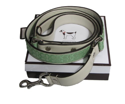 Coach Signature Mint Dog Leash L
