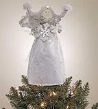 Sweet Home Tiny Blessings Silver Angel Tree Topper