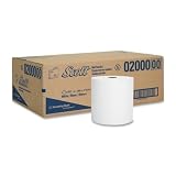 Kimberly-Clark Nonperforated Paper Towel Rolls, 8 x 950', White, 6/Case
