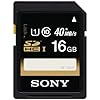 Sony 16GB SDHC/SDXC Class 10 UHS-1 R40 Memory Card (SF16UY/TQMN)