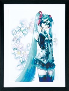 初音ミク Happyくじ C賞『オリジナル複製原画 Illustration by KEI』(全1種) ファミリーマート限定販売品