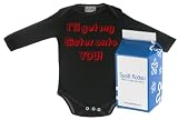 Spoilt Rotten - I'll Get My Sister Onto You! Babygrows / Bodysuit Alternative Baby Clothes 100% Organic Sizes 0-6 months WHITE/BLACK in funky Milk Carton