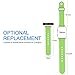 Apple Watch Band,Teslasz Soft Silicone Replacement Sport Wristbands Straps for Apple Watch (Green 38 MM)