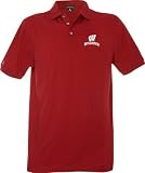 Wisconsin Badgers Red Classic Pique Stainguard Polo Shirt