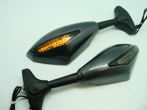 Best Price TMS Smoke Honda CBR 600 F4i 929 954 RR Suzuki GSXR 1000 Kawasaki ZX10r ZX6r ZX636 650R Yamaha FZR YZF 600 R6 R6s R1 Carbon Integrated Mirrors
