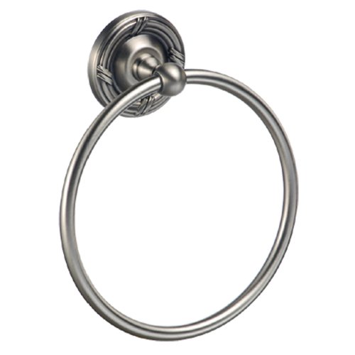 Gatco 4662 Chenille Towel Ring, Vintage Satin Nickel