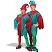 Unisex Adult 5-Piece Christmas Elegant Elf Costume Set - One Size Fits Most