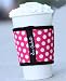 Joe Jacket® - Reusable coffee cup sleeve - Neoprene beverage insulator - Pink polka dots 