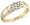 Size 4 - 10K Yellow and White Two Tone Gold Diamond MENS Wedding Band OR Fashion Ring - w/ Channel Set Round Diamonds - (1/8 cttw)