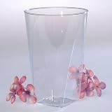 Clear Plastic 10 oz. square bottomed Tumblers - 20 Count