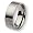 Flat Brushed Titanium Ring (8.0 mm) - Size 6.0