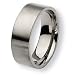 Flat Brushed Titanium Ring (8.0 mm) - Sizes 6-13