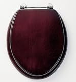 DESTINY Solid Wood Toilet Seat in Traditional Wooden Mahogany by Roper Rhodes