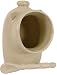 RSVP Stoneware Natural color Salt Pig Salt Keeper with spoon Oat Color
