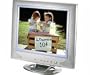 17" Active Matrix TFT Flat Panel LCD Display Silver