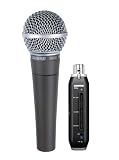 Shure SM58-X2U Cardioid Dynamic Microphone with X2U XLR-to-USB Signal Adapter
