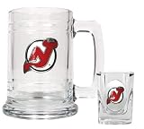 NHL New Jersey Devils Boilermaker Set - Primary Logo