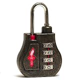 from SAFE SKIES LLC Safe Skies Liberty Bell 4 Dial TSA Approved Combination Lock - BRONZE Model 56