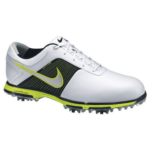 Nike Golf Men's Nike Lunar Control Golf Shoe,White/Metallic Silver/Cyber,9.5 M US
