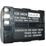 HQRP Replacement Premium EN-EL3e Battery with protective cover for Nikon D300 Digital SLR Camera