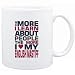 Mug White " THE MORE I LEARN ABOUT PEOPLE THE MORE I LOVE MY English Mastiff " Dogs