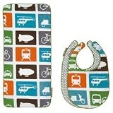 DwellStudio Transportation Multi 3-Piece Bib/Burp Set