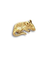 14k Gold Mouse Pin by The Magic Zoo
