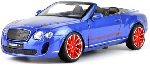 Nine States Metal Body 1:24 Bentley Continental Convertible Pull Back Car Model Blue