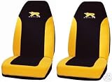Yellow Black R Racing Universal Car Bucket Seat Covers