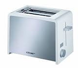 Cloer 3211NA Electronic Cool-Touch Toaster, Stainless Steel/White, 2-Slice