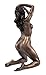 Veronese Design Bronzed Finish Nude Woman Kneeling Pose Statue Erotic Art