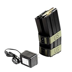 Airsoft M4 M16 Dual Electric Extra High Capacity Airsoft Magazine M-105 by MetalTac