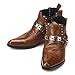 New Mens Fashion Ankle Steel Casual Brown Boots Shoes
