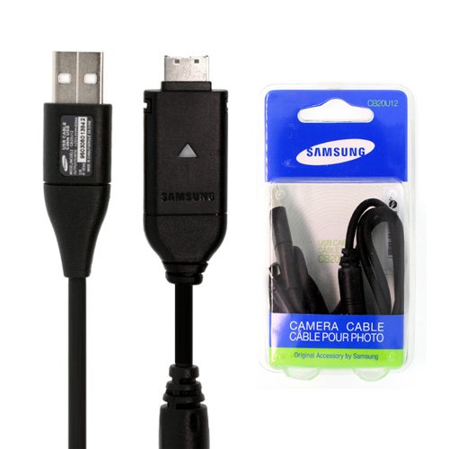 Authentic Retail Packaged (Non bulk) Samsung Camera USB Data & Charger Cable CB20U12 for AQ100, TL100, TL105, TL110, TL205, TL210, TL220, TL240, TL9, TL90, HZ15W, HZ25W, HZ30W, HZ35W, L100, L110, L200, L210, NV30, NV4, NV40,SL102, SL105, SL201, SL202, SL310, SL420, SL50, SL502, SL600, SL605, SL620