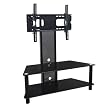 3-in-1 TV Stand with Wall Mount - Black (42")