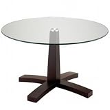Adesso Perch Round Glass Coffee Table