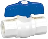 Homewerks VBV-P40-B4B Ball Valve, PVC Schedule 40, Female Thread x Female Thread, 3/4-Inch