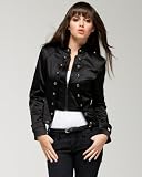 bebe Bullet Button Military Jacket