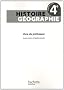Histoire-G�ographie 4e - Livre du professeur - Edition 2011