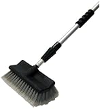 Detailer's Choice 4B360 Tri-Level Flow-Thru Vehicle Wash Brush with 72 Telescoping Handle