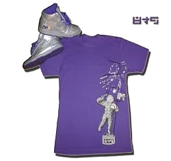 8&9 "Brain Dead" Printed Men's T-shirt By EIGHT & NINE DESIGNS Argmet Purple / Metallic Silver 8&9 Tee Nike Sb Dinosaur Jr Colorway