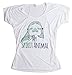 My Spirit Animal Cute, Funny Sloth Lover Napping Ladies Open Neck T-shirt-Flowy,M White
