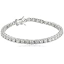 CZ by Kenneth Jay Lane Timeless Basics Cubic Zirconia Classic Tennis Bracelet