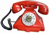 Golden Eagle GEE-2518RE Classic Brittany Desk Phone Red