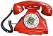 Golden Eagle GEE-2518RE Classic Brittany Desk Phone Red