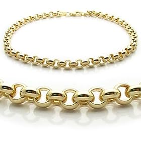 Rolo Link Anklet 14K Yellow Gold by 