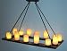 Grande Open Rectangular Chandelier with 14 Shades