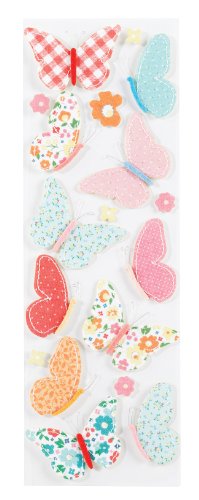 Martha Stewart Crafts Stickers, Stitched Butterfly