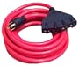 Conntek 20501 Generator Power Cord 25-Foot 20 Amp 125/250 Volt 4 Prong Male Plug To 15/20 Amp Female Connector