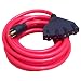 Conntek 20501 Generator Power Cord 25-Foot 20 Amp 125/250 Volt 4 Prong Male Plug To 15/20 Amp Female Connector